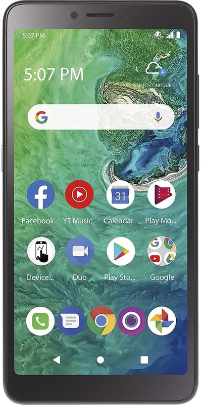 Simple Mobile TCL A2 4G LTE Prepaid Android Smartphone (Locked) Black – 32GB GSM