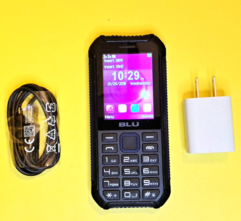 ⚡BLU BOLD TANK XTREME 2.4 UNLOCKED DUAL SIM 2G BAR CELL PHONE FIDO ROGERS CHATR⚡