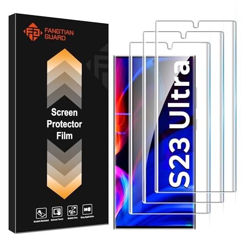 3+3 Pack Replacement TPU Screen Protector For Galaxy S23 Ultra & S22 Ultra 6.8in