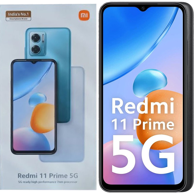 Xiaomi Redmi 11 Prime 5G Thunder Black 64GB + 4GB Dual-Sim Unlocked GSM NEW