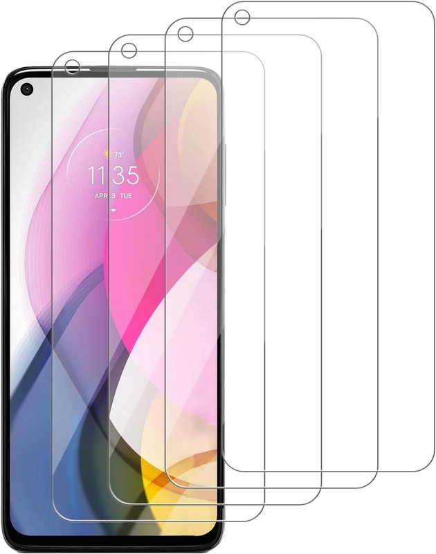 4 Pack Glass Screen Protector & Camera Lens Protector for Motorola Moto G Stylus