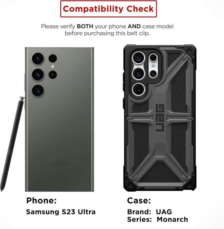 Belt Clip Holster for Samsung Galaxy S23 Ultra (6.8") - UAG Monarch & Pro Series gallery