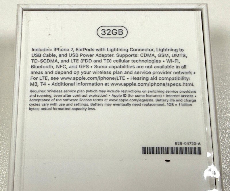 Apple iPhone 7 32GB Black Unlocked A1660 iOS 12 New Sealed gallery