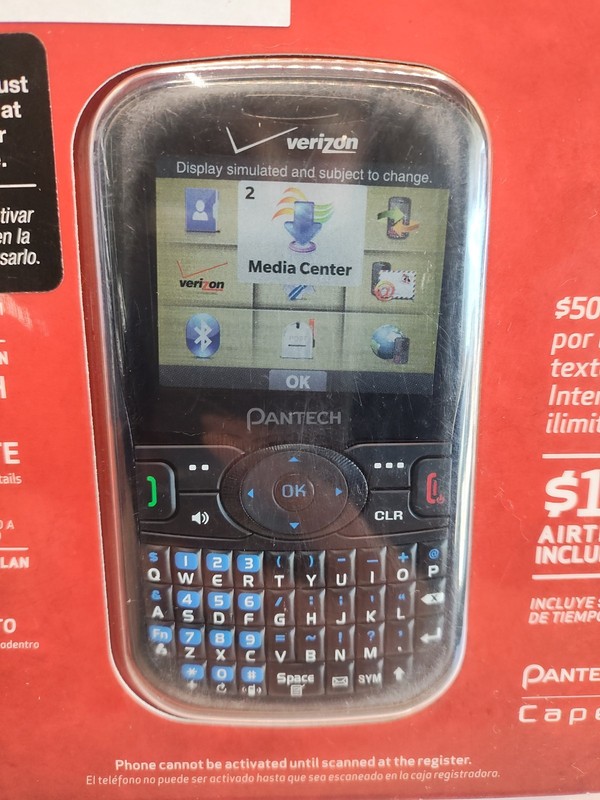 VTG 2011 Pantech TXT8035B Caper Prepaid Phone Verizon gallery