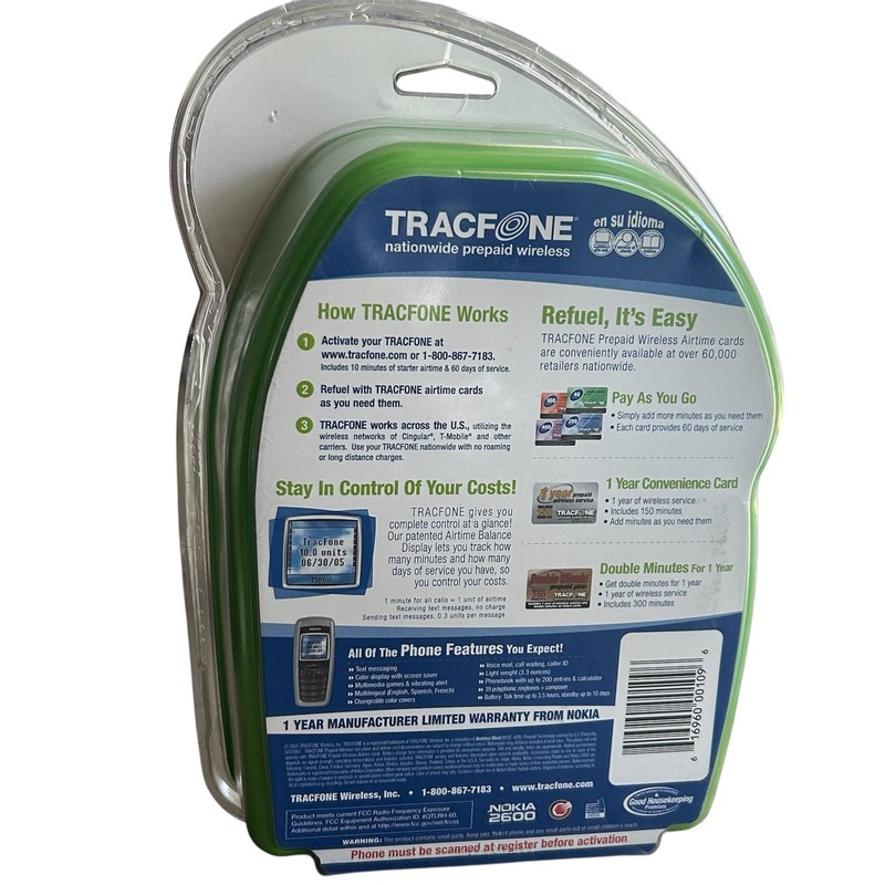 NOKIA 2500 Digital Tracfone Cell Phone Rare Full Color Screen New Sealed gallery