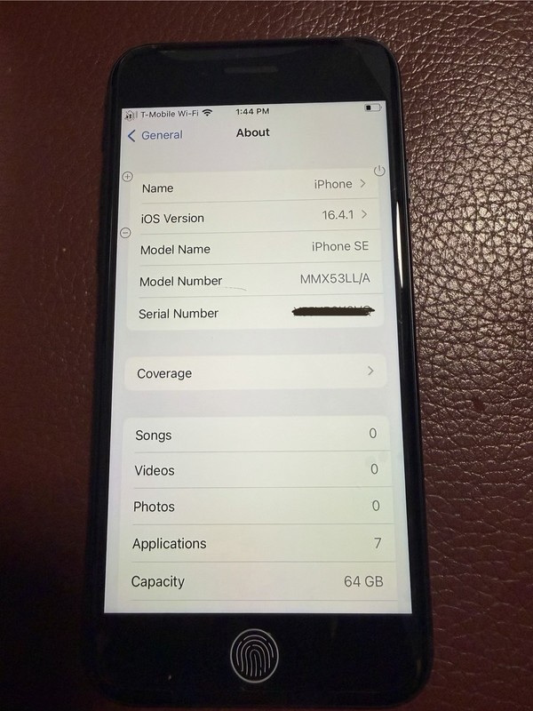 iPhone SE, Midnight, 64GB, Brand New, T mobile . MMX53LL/A A2595 gallery