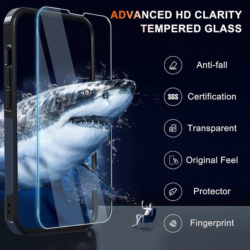 iPhone 16e & iPhone 17e Case with Screen Protector for Military Grade Heavy Duty gallery