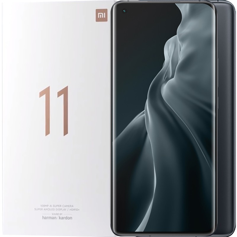 New Xiaomi Mi 11 Dual-SIM 128GB + 8GB Midnight Grey Factory Unlocked 5G GSM