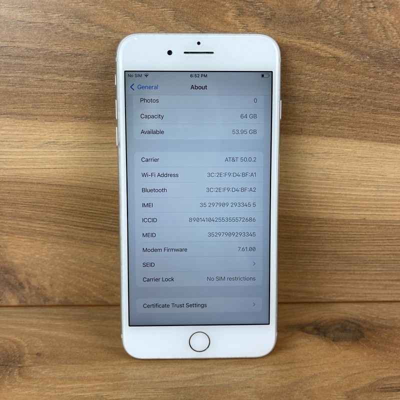 Apple iPhone 8 Plus White 5.5" Display 12MP Hexa-Core 3GB RAM 64GB Smartphone gallery