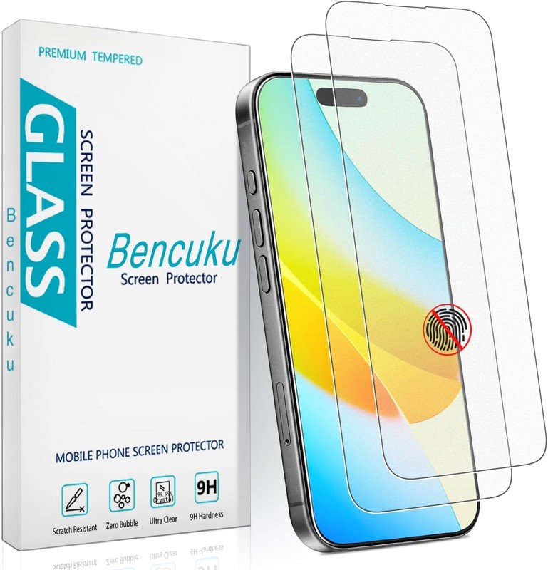 iPhone 17 6.5 Inch Anti-Glare & Bubble-Free Matte Screen Protector - 2 Pack