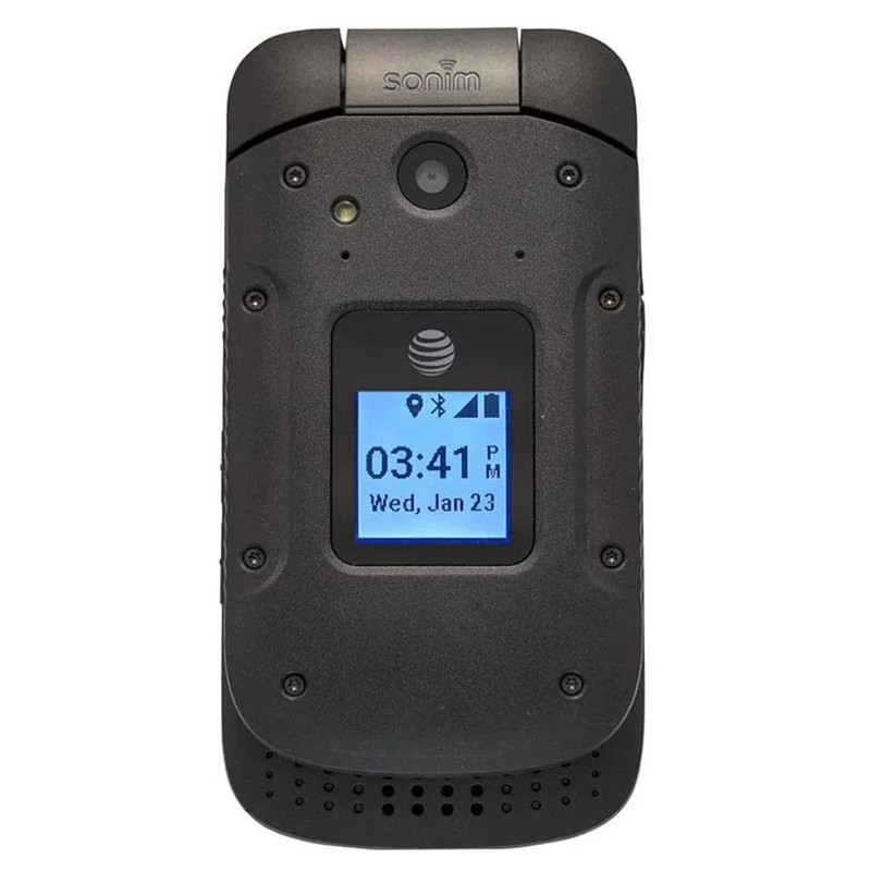USED FAIR 4/10 Sonim XP3 XP3800 8GB Black Sprint UNLOCKED RUGGED FLIP PHONE