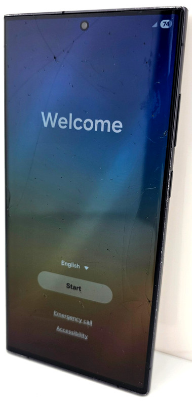 Samsung Galaxy S23 Ultra 5G SM-S918U – Unlocked 256GB Black *CRACKED FRONT/BACK*