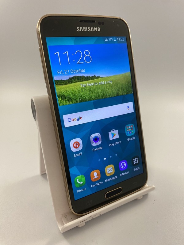 Samsung Galaxy S5 G900F Gold Unlocked 16GB 5.1&Prime; 16MP 2GB RAM Android Smartphone