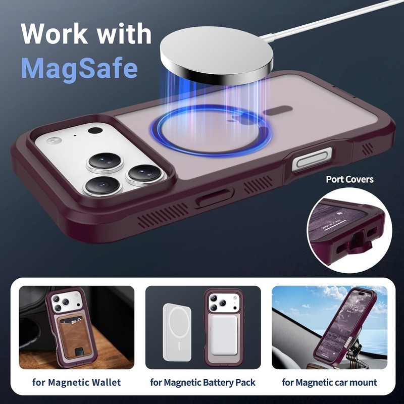 Magnetic for iPhone 17 Pro Max Case, Military Grade Drop Protection, Heavy Duty gallery