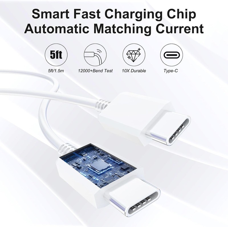 2-Pack 25W USB-C Fast Charger Adapter for Samsung Galaxy S26/S25 gallery