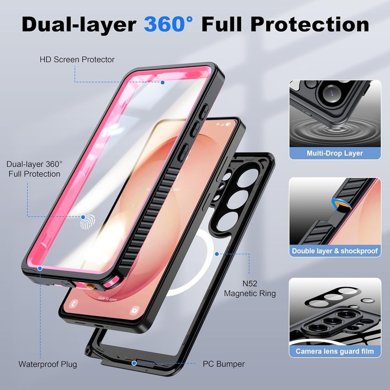 IP68 Waterproof Case for Samsung Galaxy S26 Ultra [2026] - Shockproof Full Body gallery