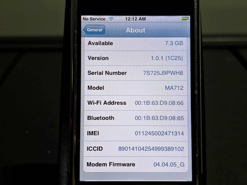 Apple iPhone 2G 1st Gen 8GB A1203 Maching Box - Full Set - Working -Rare IOS 1.0 gallery