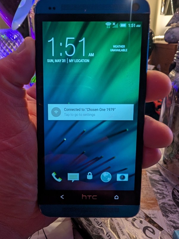 HTC One M7 Aluminum Blue Beats Sound Verizon Unlocked W/ Otterbox