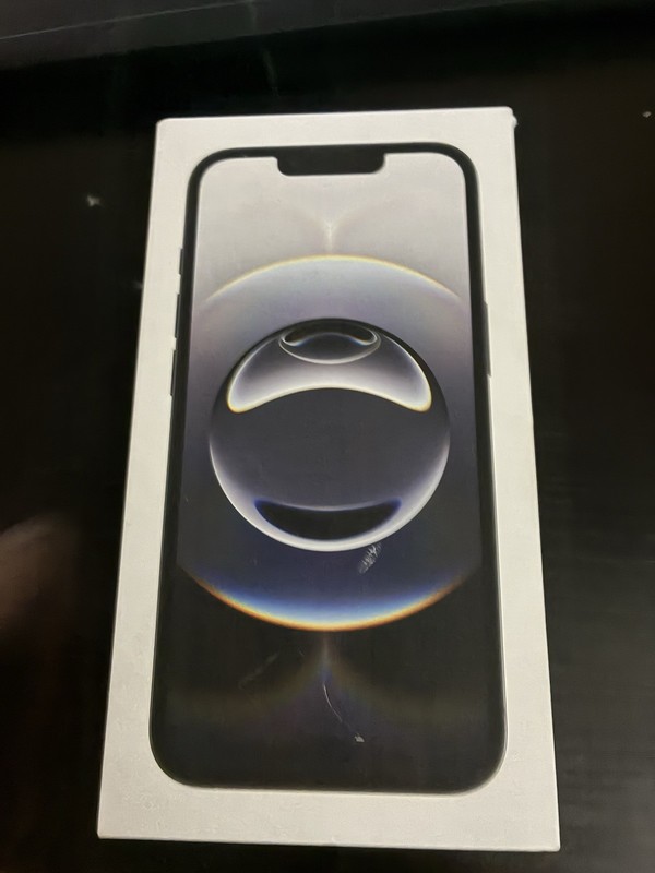 BOX OF Apple iPhone 16e 128GB Black eSIM USB-C 48MP A3212