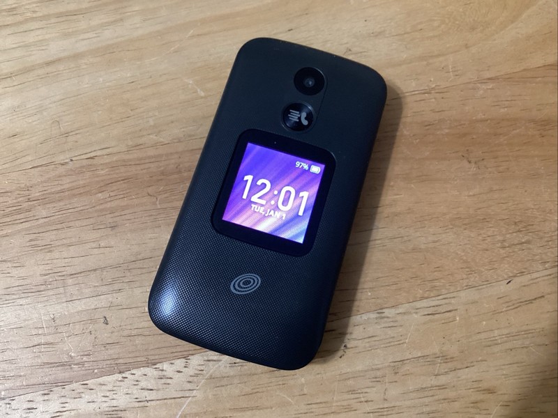 Alcatel MyFlip 2 A406DL – Gray and Black ( TracFone ) 4G LTE Flip Smartphone