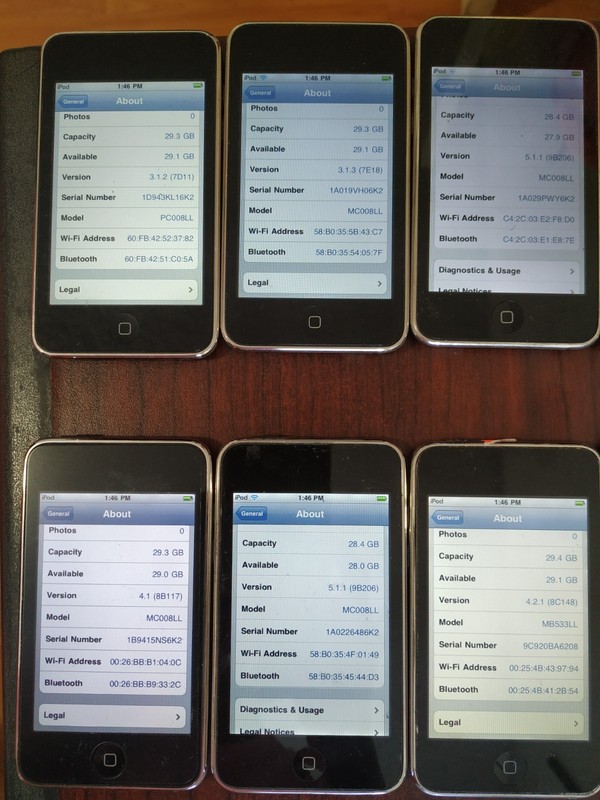 Lot of 10 Apple iPod Touch 2nd Generation 32GB A1318 gallery