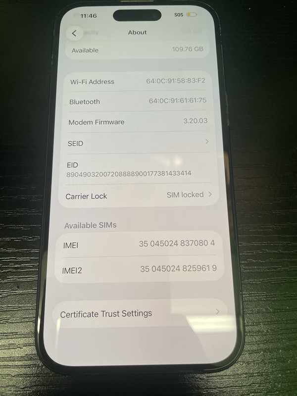 Apple iPhone 15 Pro 128GB Xfinity Locked GREY Mint Condition