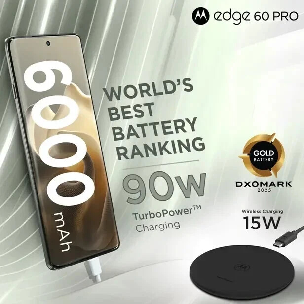 MOTOROLA Moto Edge 60 Pro 5G-Factory Unlocked Dual SIM-12GB 256GB-Pantone Shadow gallery