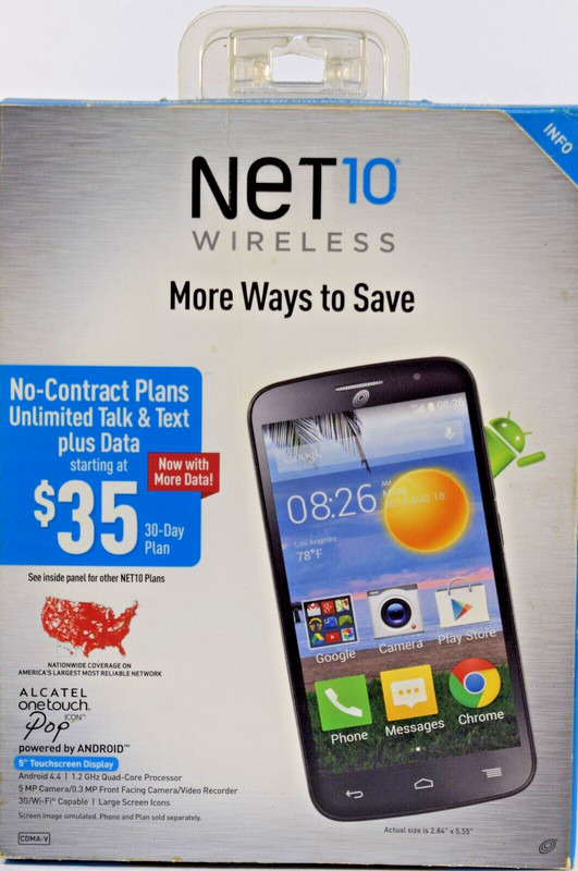 Net10 – Alcatel One Touch No-Contract Smart Phone