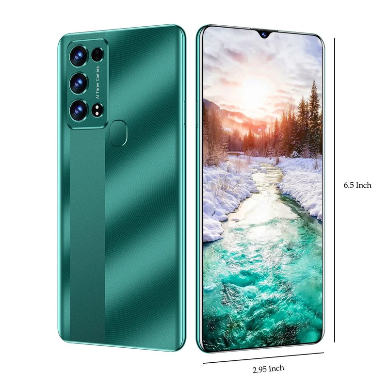 Kyusrd Smart Phone,android 10.0 System Smartphone HD Full Screen Phone, SIM Unlo gallery
