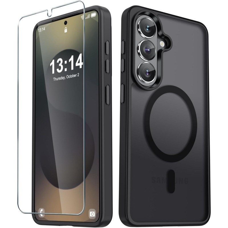 For Samsung Galaxy S26+ Plus Case Matte Magnetic Phone Cover 1x Screen Protector