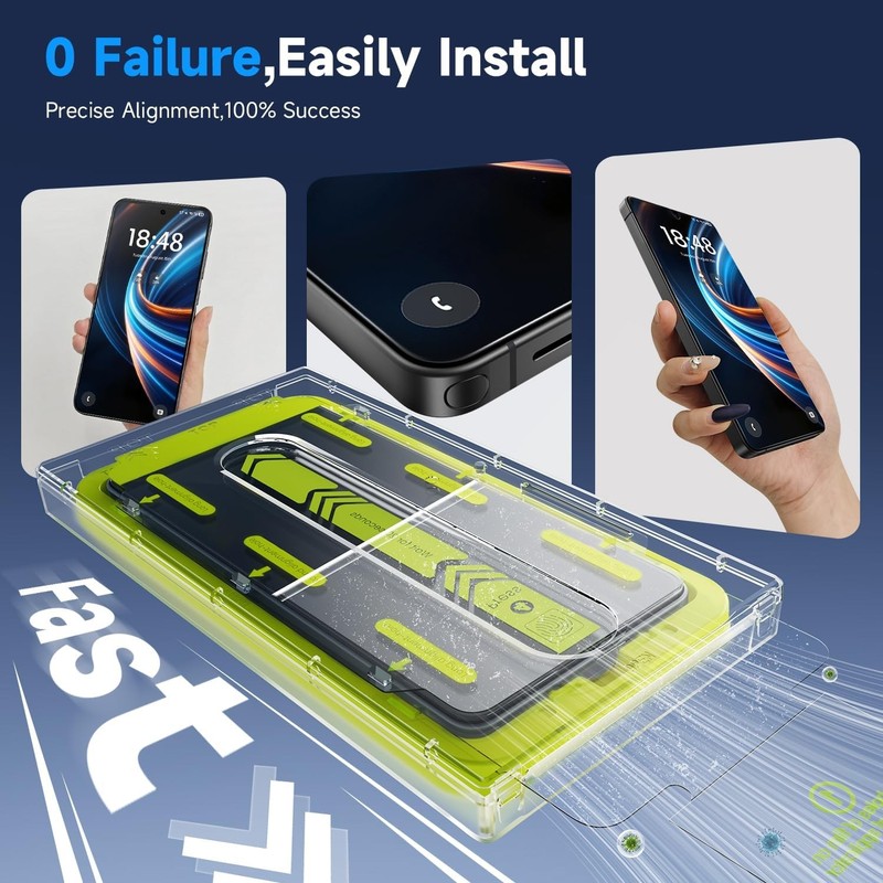 2 Pcs Samsung Galaxy S26 Ultra Screen Protector & 100% Fingerprint Unlock Suppor gallery
