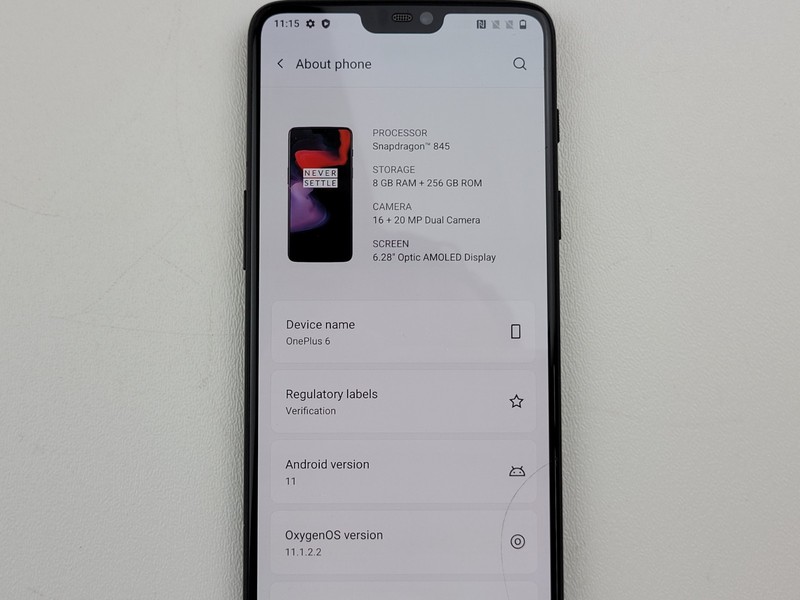 OnePlus 6 (A6003) 256GB (GSM Unlocked) Dual SIM Smartphone - CRACKED - H7762 gallery