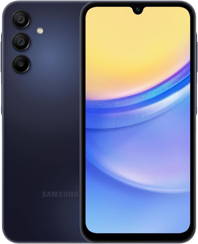 (T-MOBILE) Samsung Galaxy A15 5G 64GB SM-A156U Blue Black – A GRADE