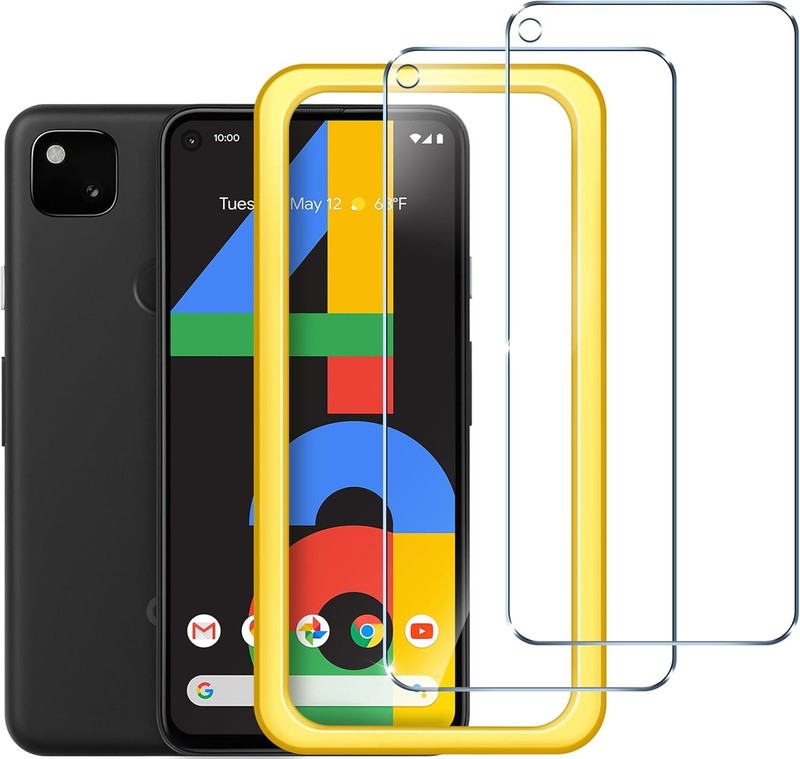 2PCS Screen Protector for Google Pixel 4a 5.8 Inch Anti Fingerprint Easy Install