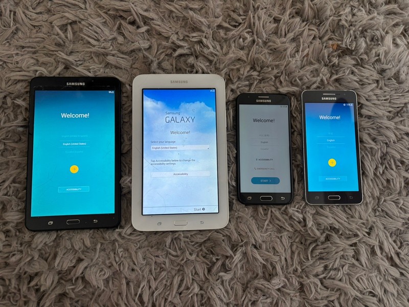 Samsung Galaxy Tab A Tab E Lite J3 Luna Pro Grand Prime Lot Works
