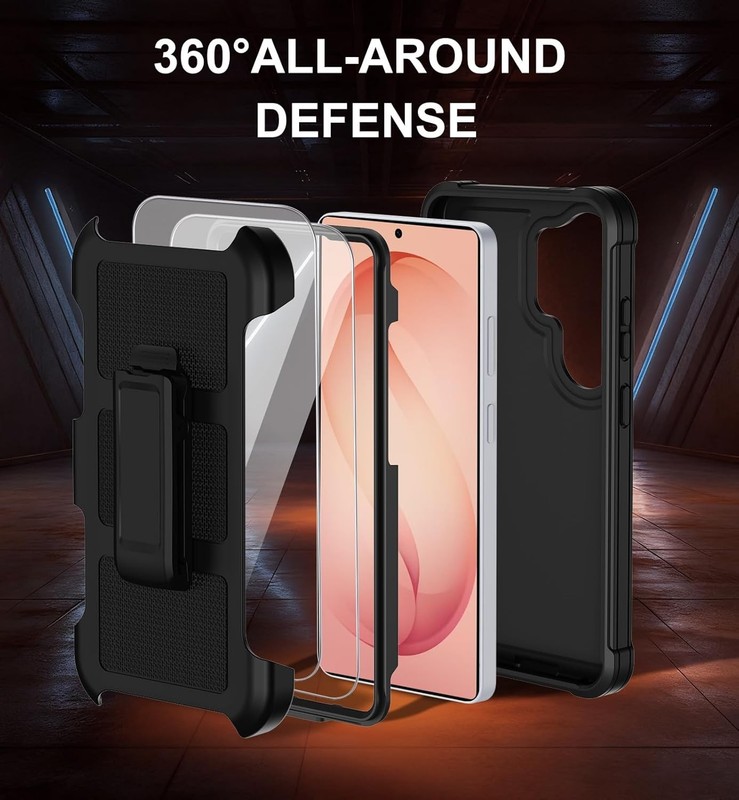 Samsung Galaxy S26 Ultra Case with Belt Clip Holster, Heavy Duty Shockproof Bump gallery