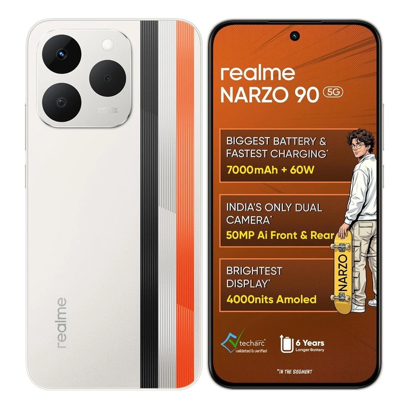 realme NARZO 90 5G ( Gold ,8GB+128GB)MediaTek Dimensity 6400 Max Global Version