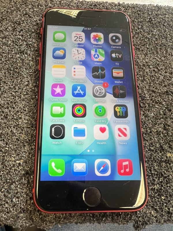 Apple iPhone SE 2022 128gb red unlocked used mobile device management bypassed