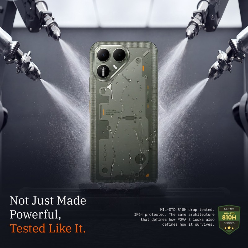 Tecno Pova 8 5G (Green, 128 GB 6 GB RAM) Dimensity 7100 NFC Global Version. gallery
