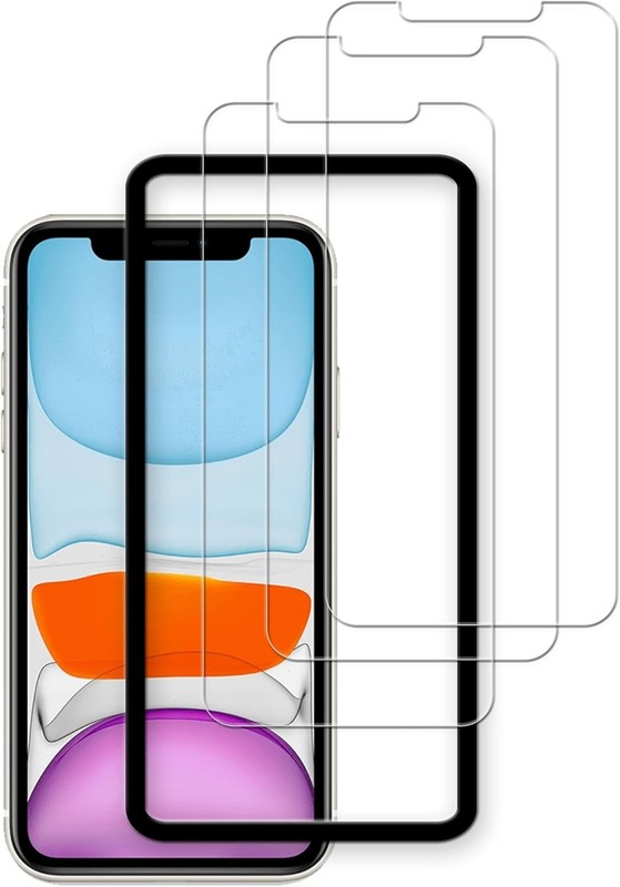 3PCS Easy Alignment Frame & Tempered Glass Screen Protector for iPhone 11/XR