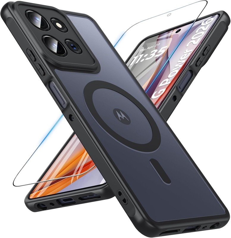 Moto G Power 2026 Case Magnetic, Motorola Moto G Power 2026/2025 Phone Case Blac