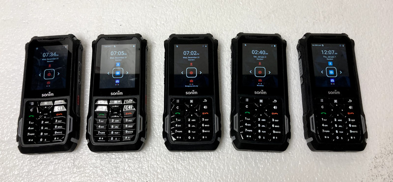 Lot of 5 Sonim XP5800 16GB Sprint Rugged Smartphones
