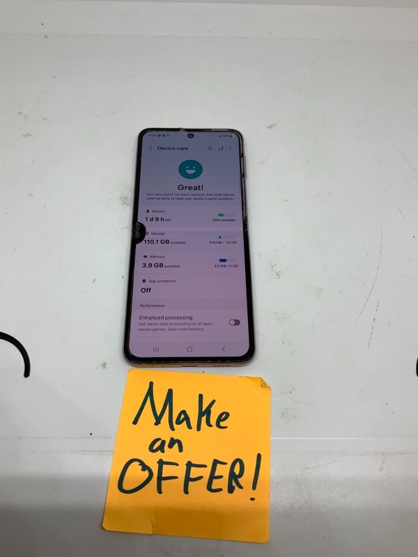 DEFECTIVE - Samsung Galaxy Z Flip3 5G - 128GB - Lavender (Unlocked) SM-F711U1 gallery