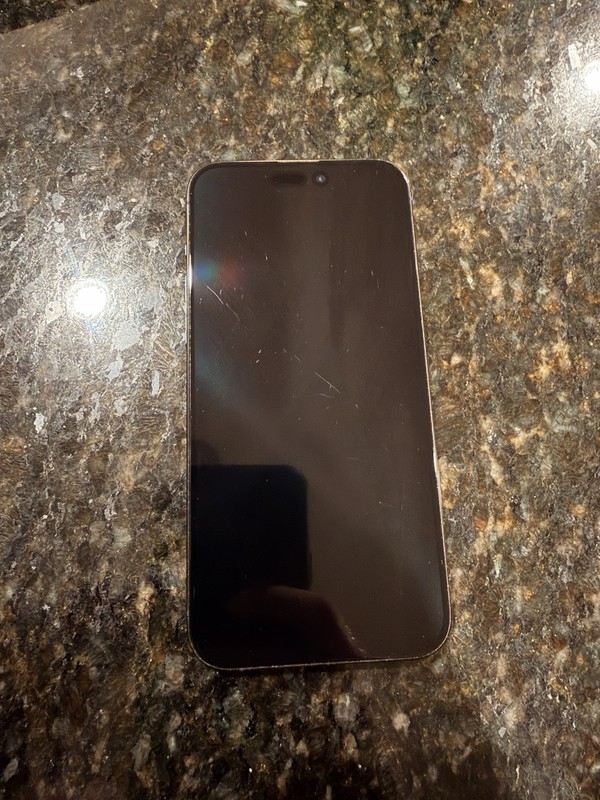Apple iPhone 15 Pro Gray Bar Style Smartphone with 48MP Rear Camera