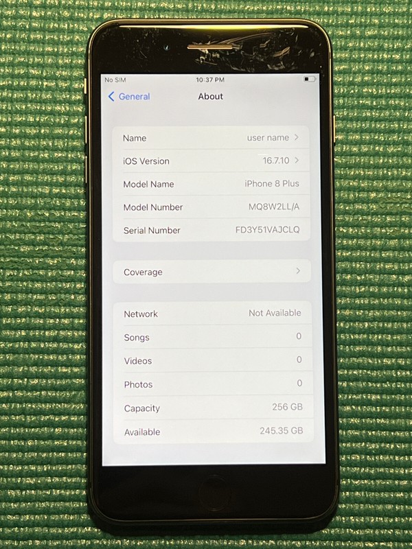Apple iPhone 8 Plus - 256GB - Space Gray unlocked A1897 (GSM) gallery