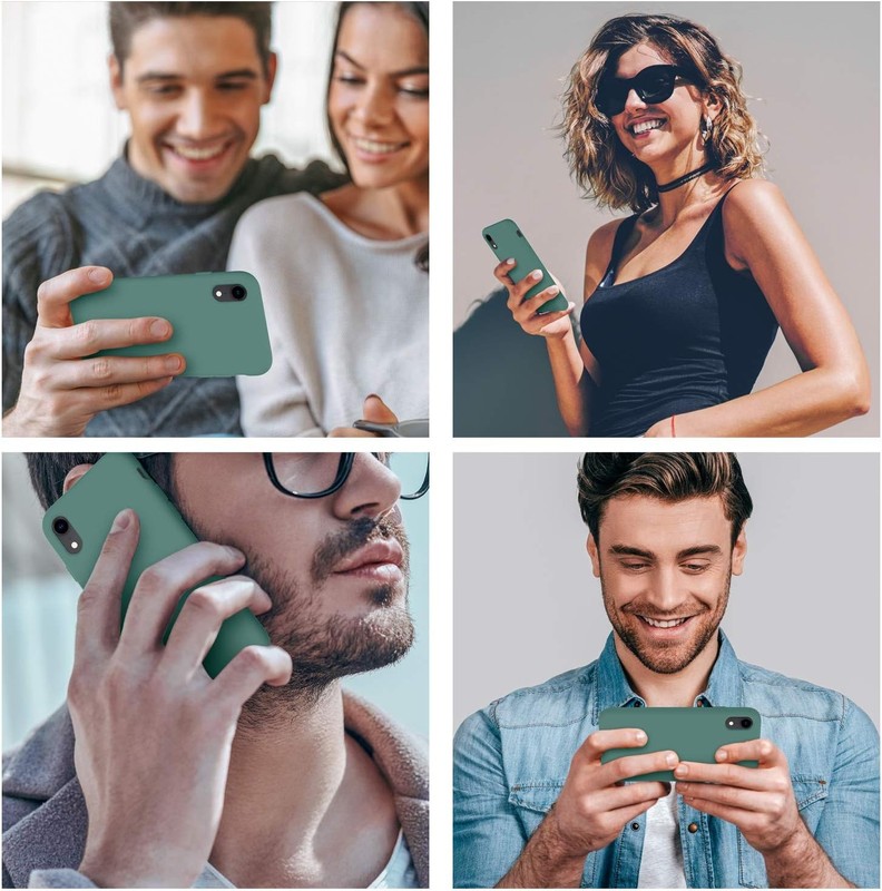 Designed for iPhone XR Case, Silicone Ultra Slim Shockproof Phone Case, Midnight gallery