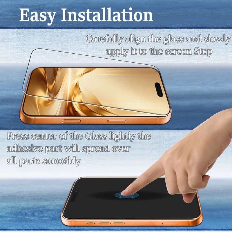 3PCS Screen Protector for iPhone 17 Pro Max 9H Hardness Case Friendly Bubble Fre gallery