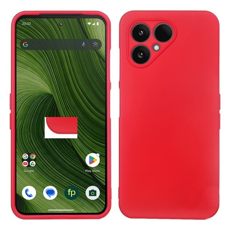 Brand New Red TPU Protective Soft Fitted Case Cover Skin for Fairphone 4 5G FP4