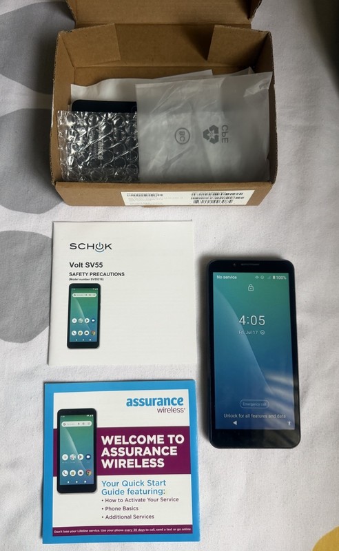 Schok Volt SV55 (SV55216) – 16GB – Black (Unlocked) Smartphone Original Box Pack