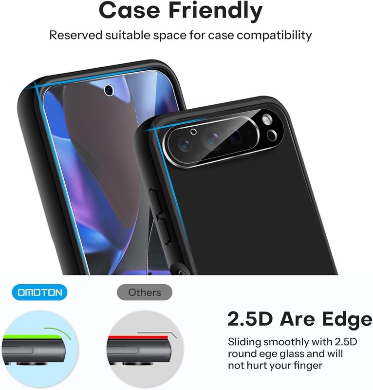 [3+2 Pack] Camera Lens Protector & Screen Protectors for Google Pixel 9 Pro XL 6 gallery